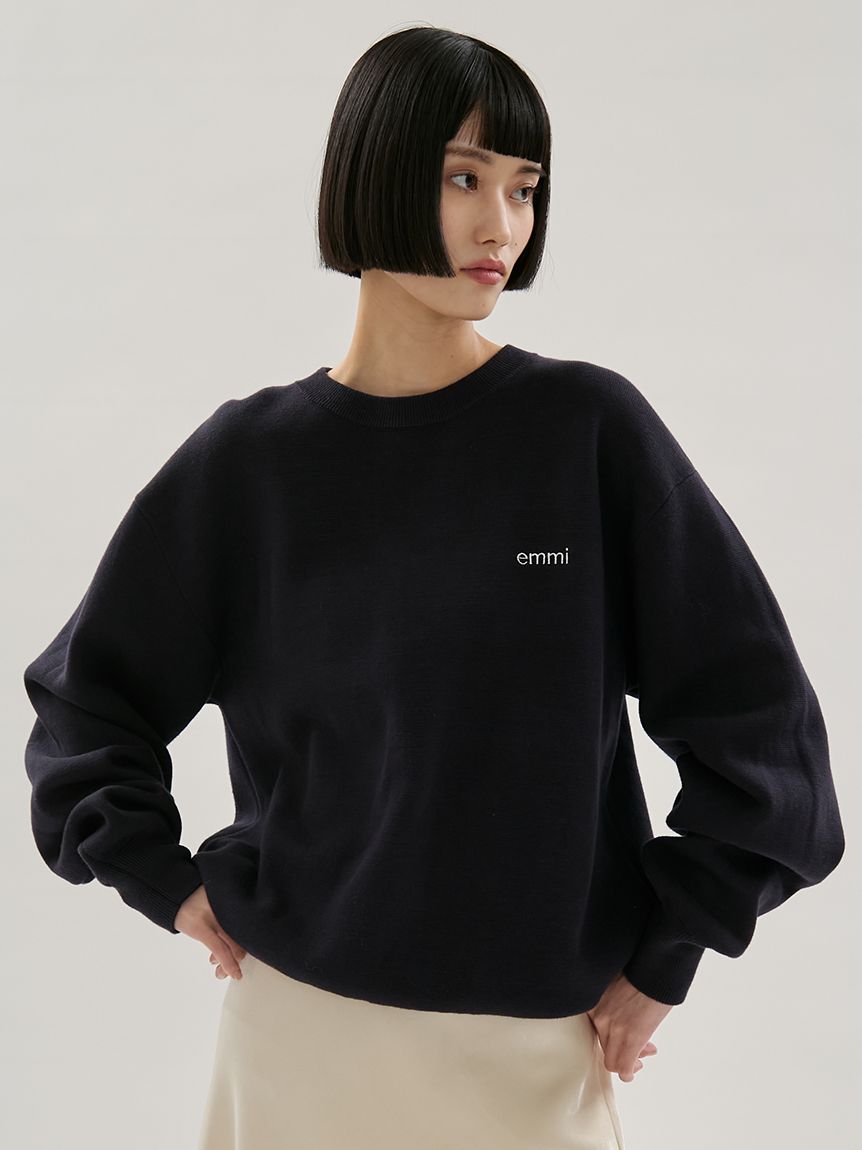 emmiロゴミラノリブトップス(ニット)｜トップス｜emmi（エミ）の通販