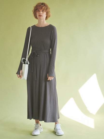 Emmi Yoga チューブトップ付きランダムテレコワンピース マキシ ロングワンピース ワンピース Emmi エミ の通販サイト 公式