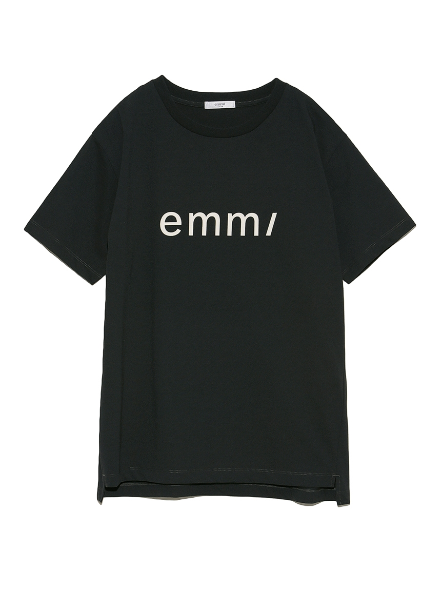 【emmi yoga】ベーシックemmiロゴT－shirts(BLK-F)
