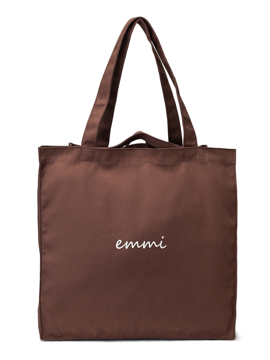 【emmi yoga】OFFICIAL ONLINE STORE限定 撥水ロゴトートバッグ(BRW-F)