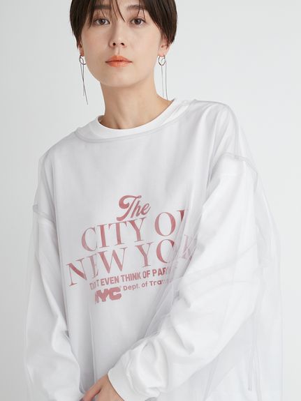 トップス miimamii8 アシンメトリーギャザーTOPS(カットソー)｜トップス