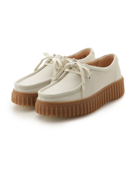 ★限定品完売★新品未使用★emmi×Clarksクラークス ワラビー★24センチ クラークスのエミ限定「トーヒル」ギザギザ厚底ワラビーシューズ