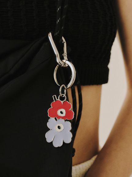◆marimekko◆キーホルダー プハルスユニッコI-531 Puhallus Unikko Ⅰ キーチェーン | Maija Isola | Marimekko