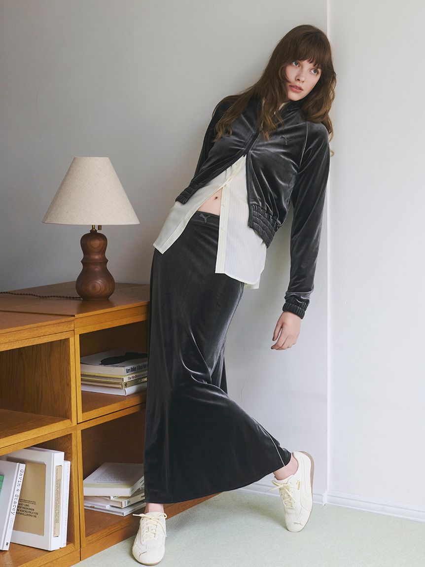 emmi×PUMA】VELOR NARROW SKIRT(ロングスカート)｜スカート｜emmi