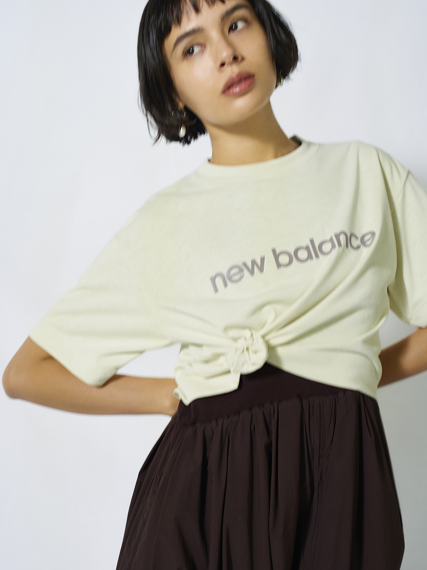 emmi atelier】プリーツドッキングTシャツ（Tシャツ/カットソー