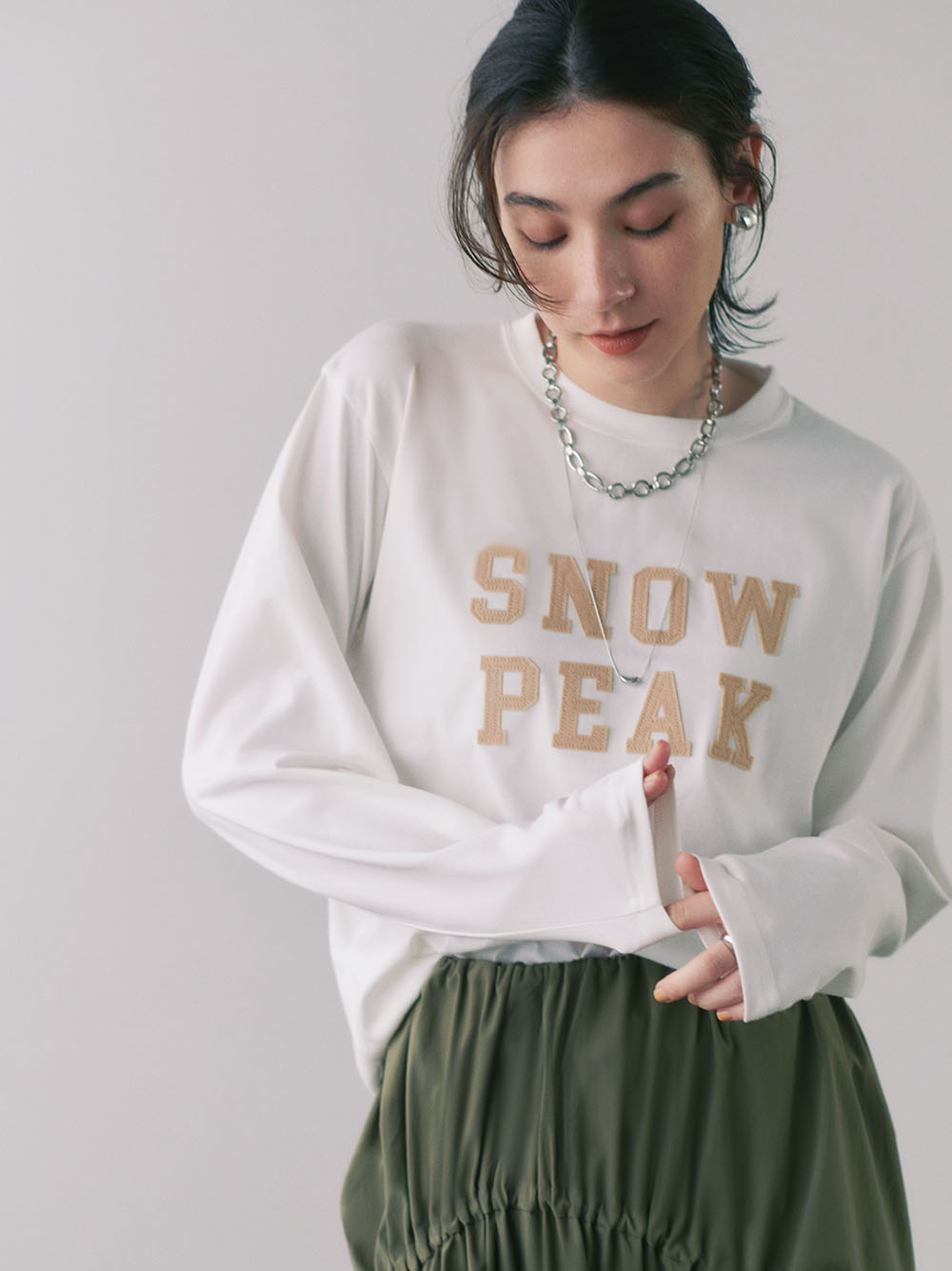 emmi×Snow Peak】FeltLogo L/S T(Tシャツ/カットソー)｜トップス｜emmi