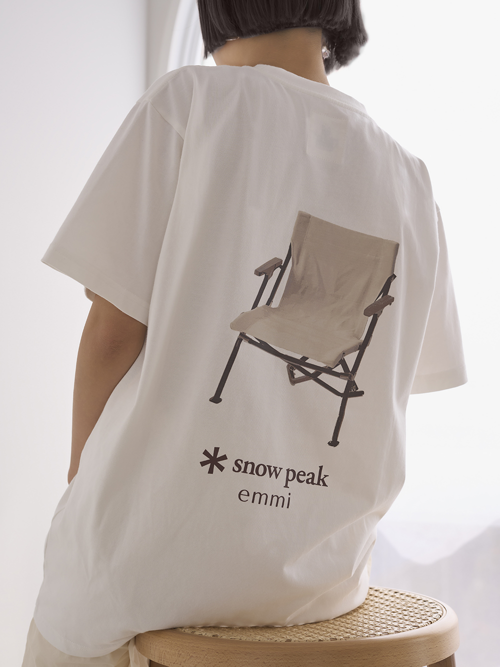 【Snoｗ Peak×emmi】H/S T-shirts(WHT-M)