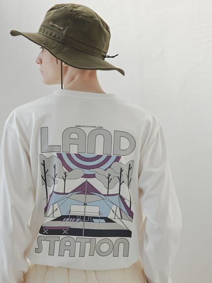 emmi×Snow Peak】LAND Station L/S T(Tシャツ/カットソー