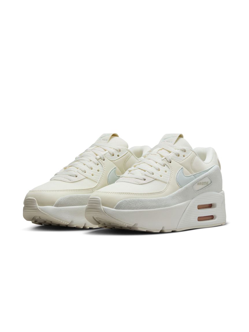 Nike air max 90 womens white and gold online