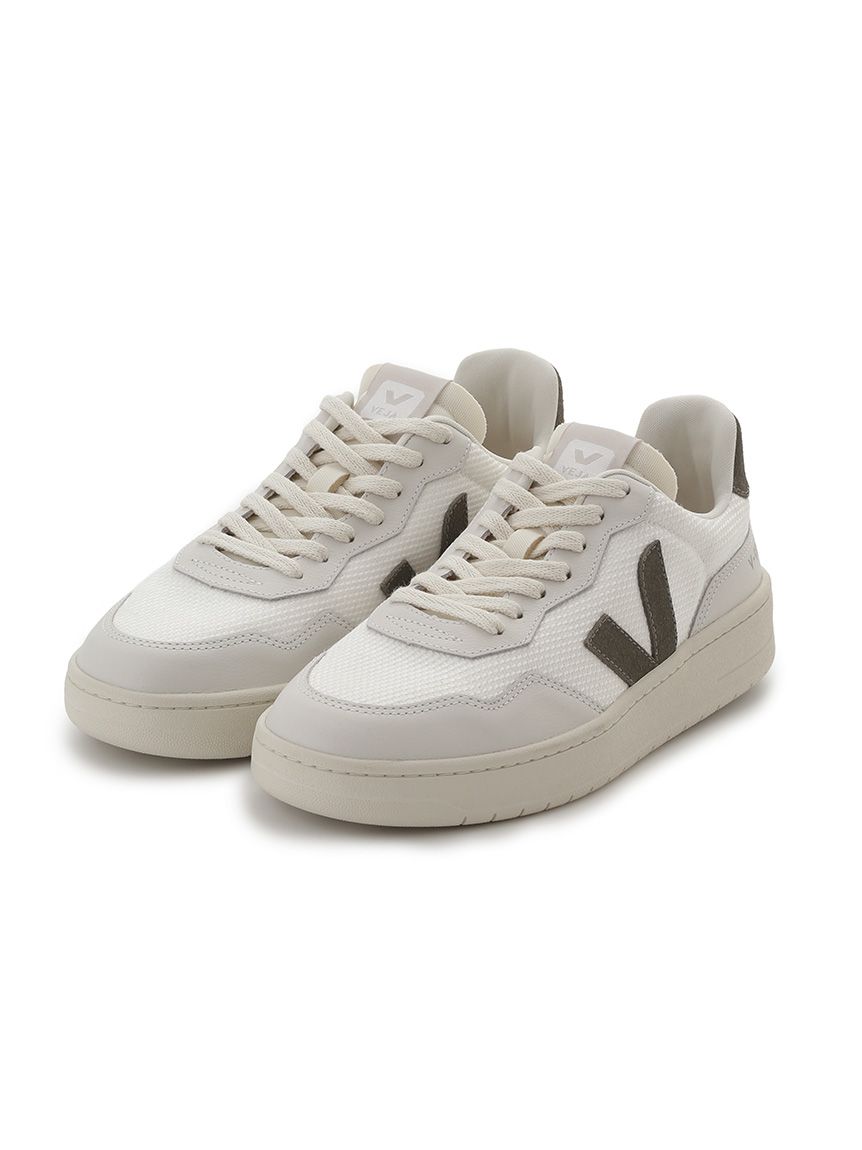 【関税込み】VEJA ホワイト＆グリーン V-90 スニーカー V-90 | Women's Sneakers and Shoes | VEJA