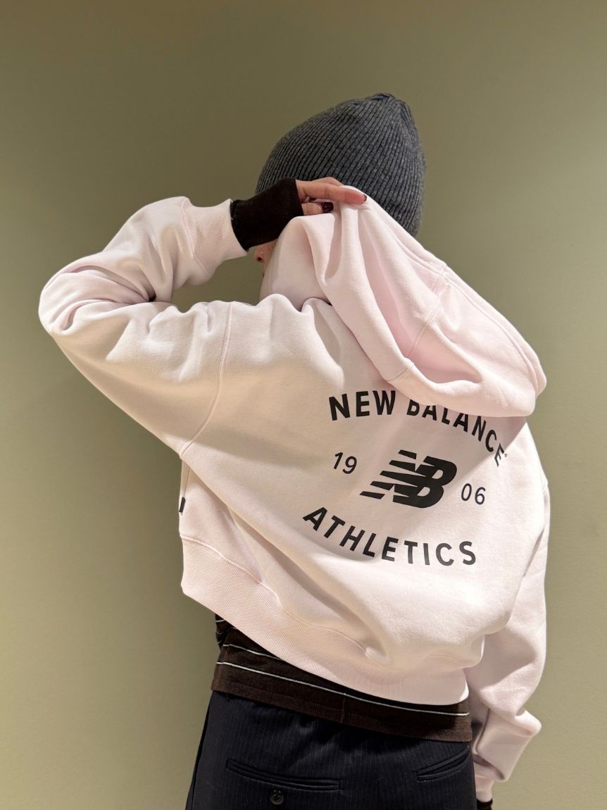 New Balance for emmi】Reimagined Fleece Full Zip Hoodie(スウェット
