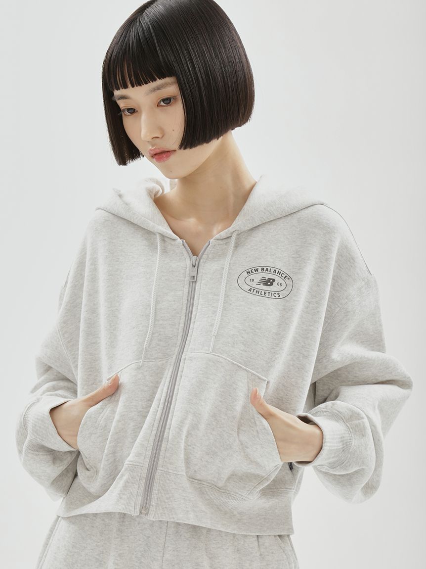 New Balance for emmi】Reimagined Fleece Full Zip Hoodie(スウェット
