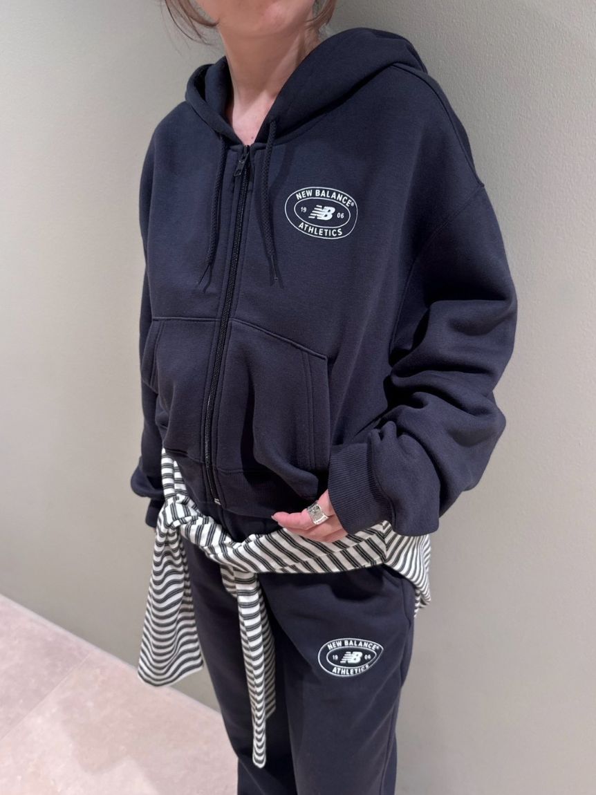 emmi スウェットパーカー c/#NVY New Balance for emmi】Reimagined Fleece Full Zip Hoodie(スウェット