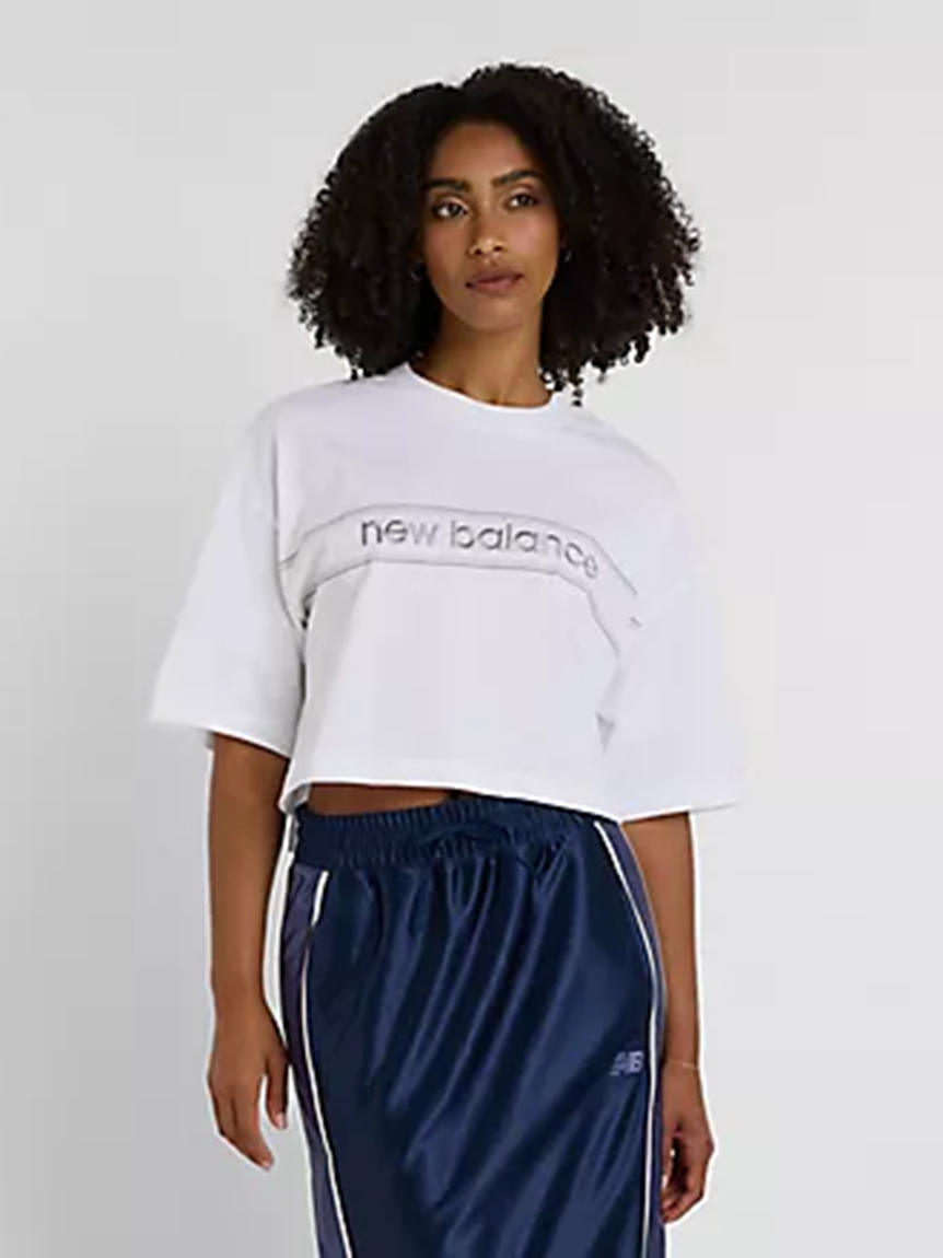 国内発送関税無し☆ JEANS☆リニアロゴTシャツ New Balance for emmi】Athletics リニアロゴTシャツ(Tシャツ