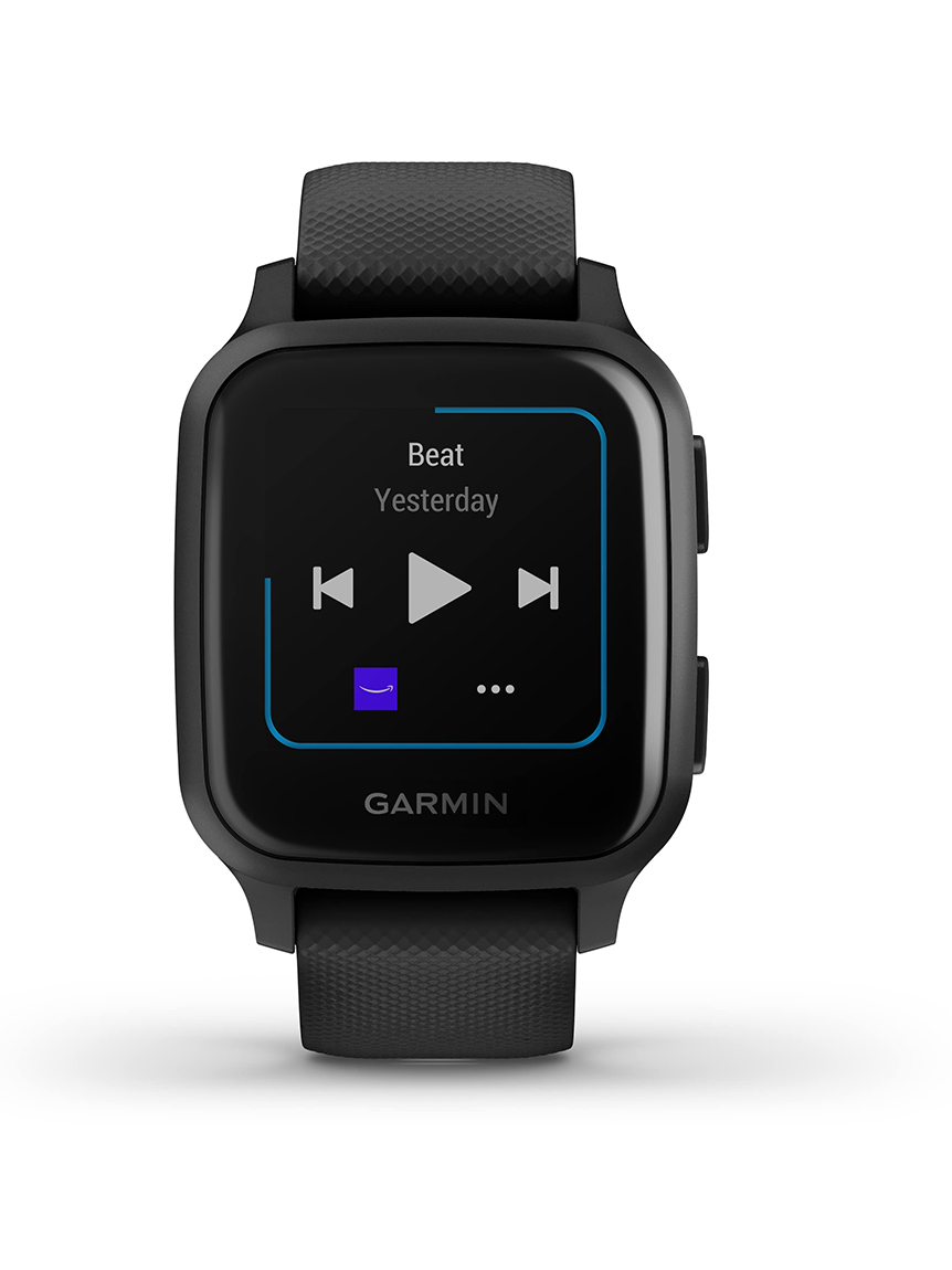 GARMIN - 美中古　GARMIN VENU SQ ブラック　スイカ　ミュージック対応　保証有 美中古 GARMIN VENU SQ ブラック スイカ ミュージック対応 保証有