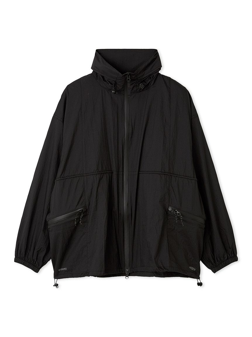 emmi メッシュフードジャケット ブラック emmi×KEEN】RECYCLE NYLONLIGHT JACKET(ジャケット)｜アウター｜emmi
