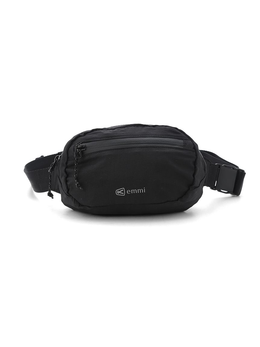 【美品】emmiブラックナイロンバックパック emmi×KEEN】RECYCLE NYLON HIPBAG(トートバッグ)｜バッグ｜emmi