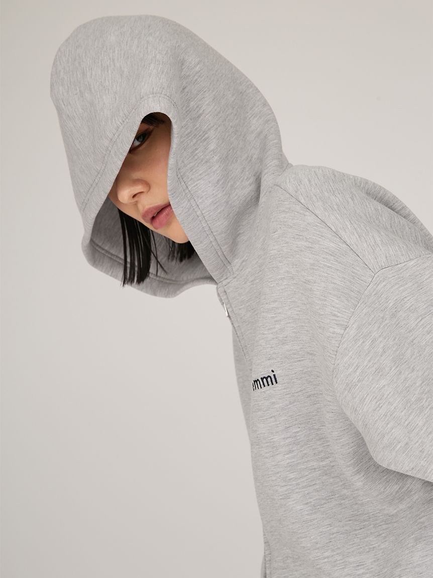 emmiロゴジップアップダンボールフーディ(スウェット/パーカー