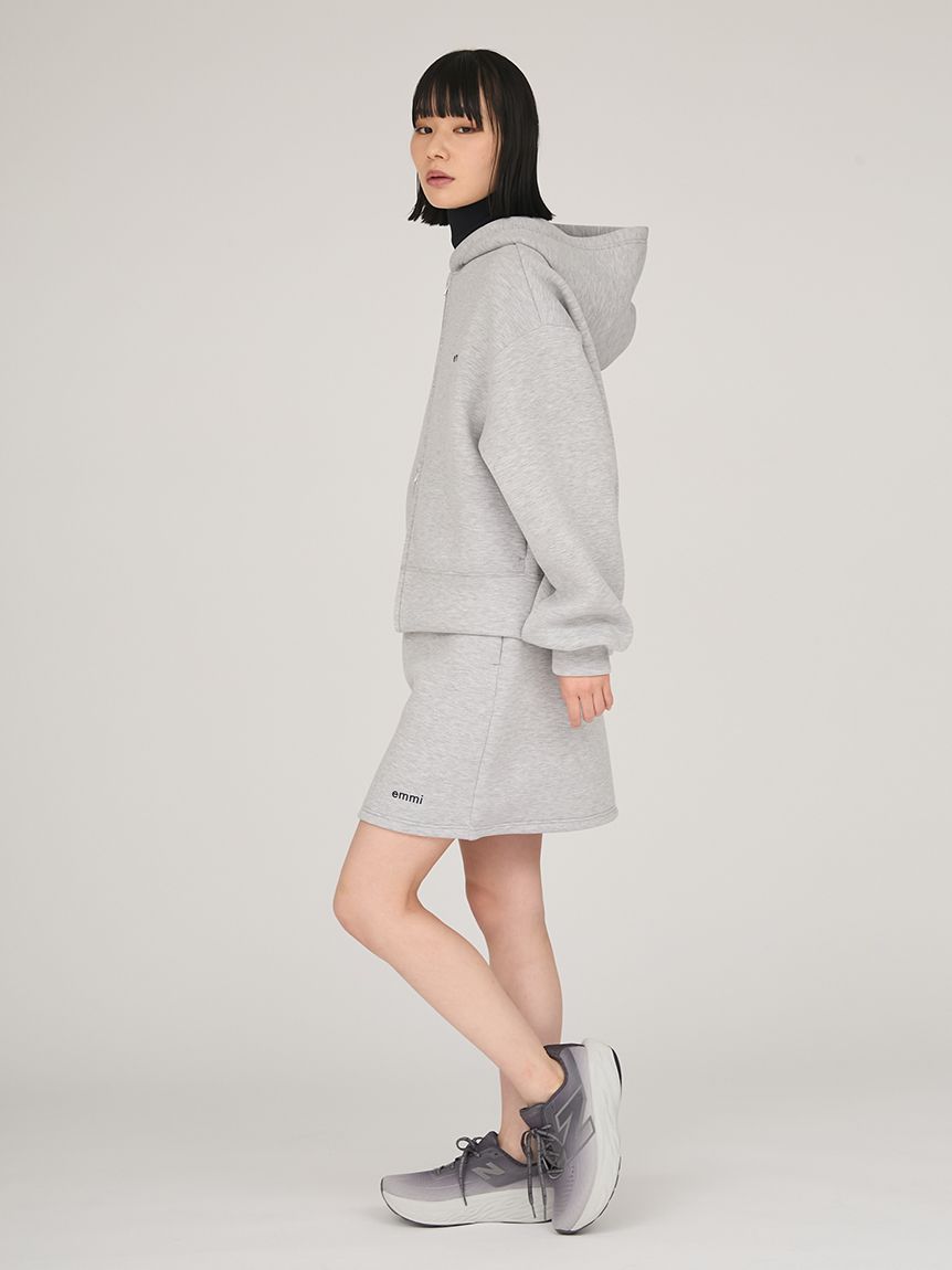emmiロゴジップアップダンボールフーディ(スウェット/パーカー