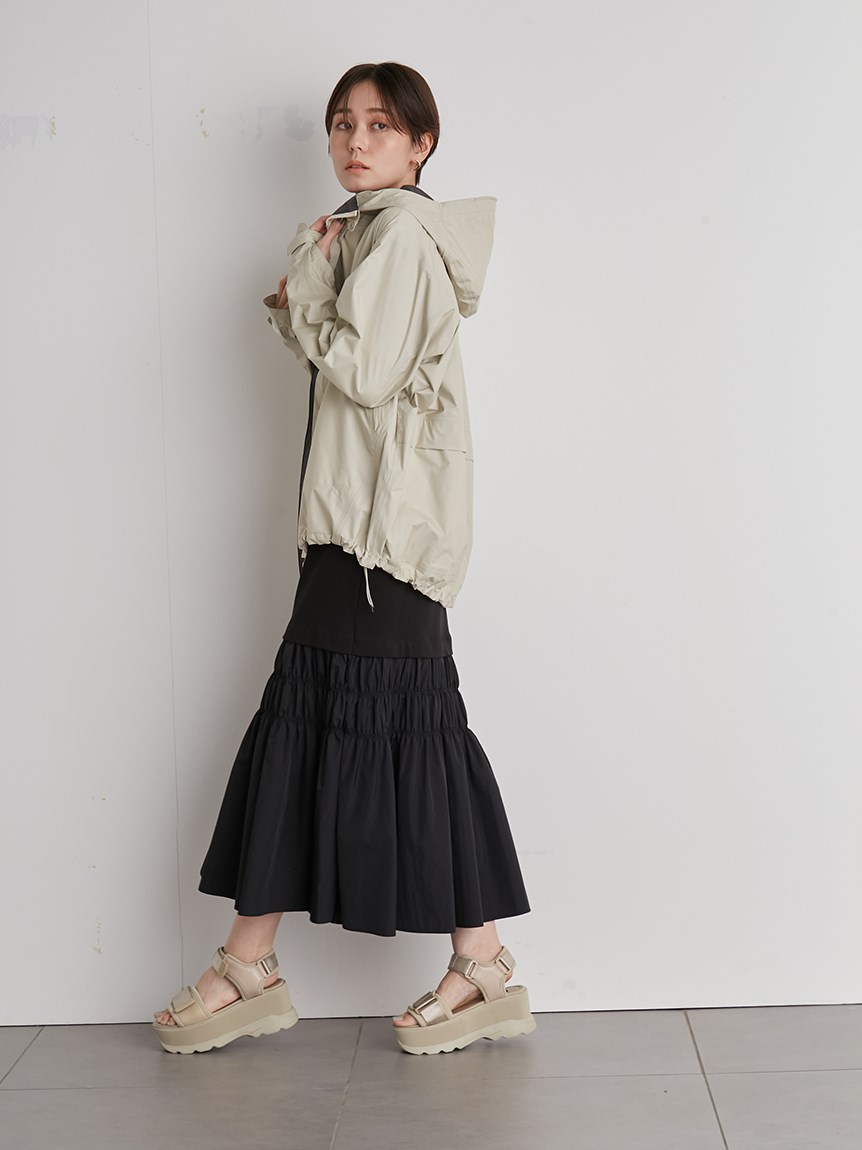 emmi atelier】ドッキングTシャツワンピース(マキシ・ロングワンピース 