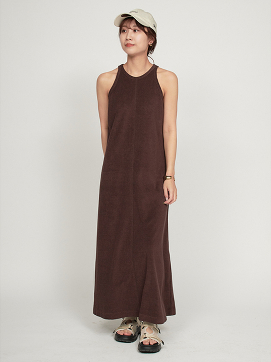 emmi ワンピース emmi atelier】ニットドッキングティアードワンピース