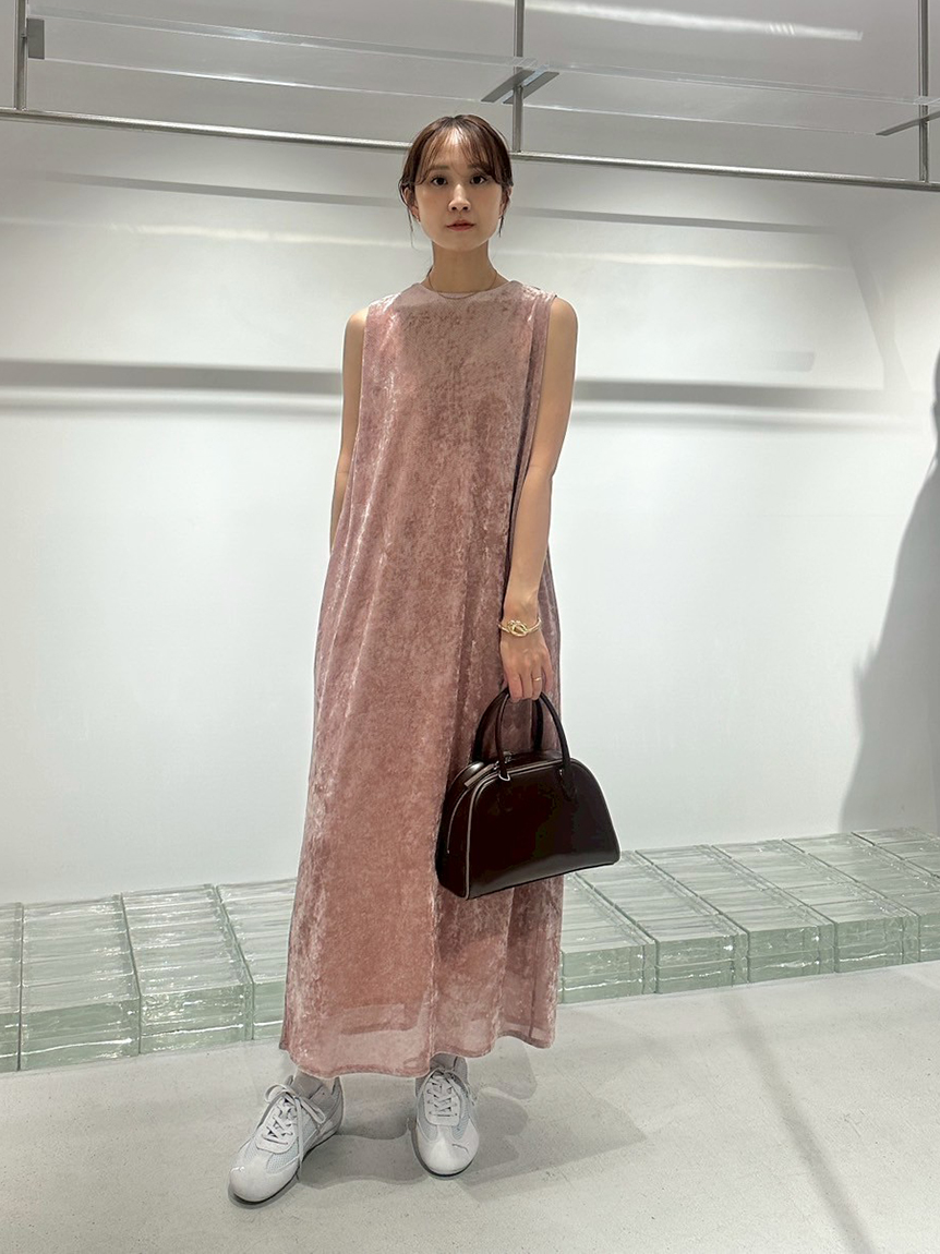ベロアドレープミニワンピース M me eme ベロアドレープミニワンピース M me eme M me eme／2024AW ITEM
