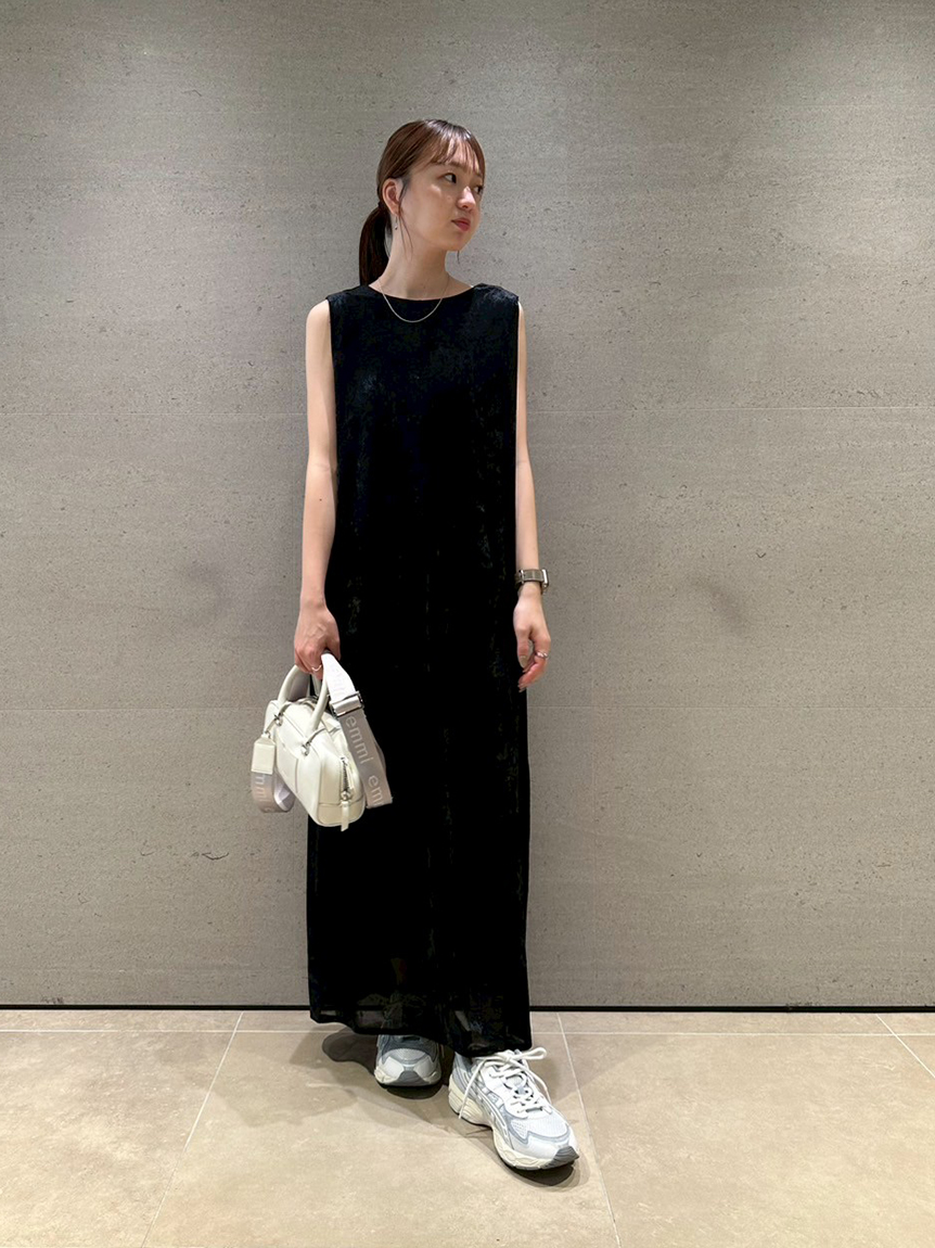 メッシュベロアバックドレープワンピース(カットワンピース