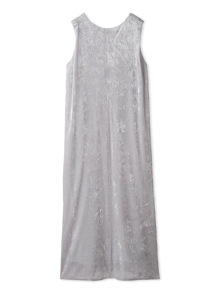 メッシュベロアバックドレープワンピース(カットワンピース