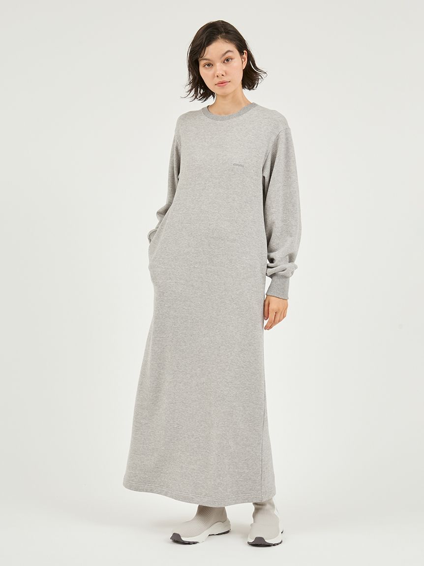 セットアイテム】チュールビスチェ×裏毛ワンピースセット(マキシ