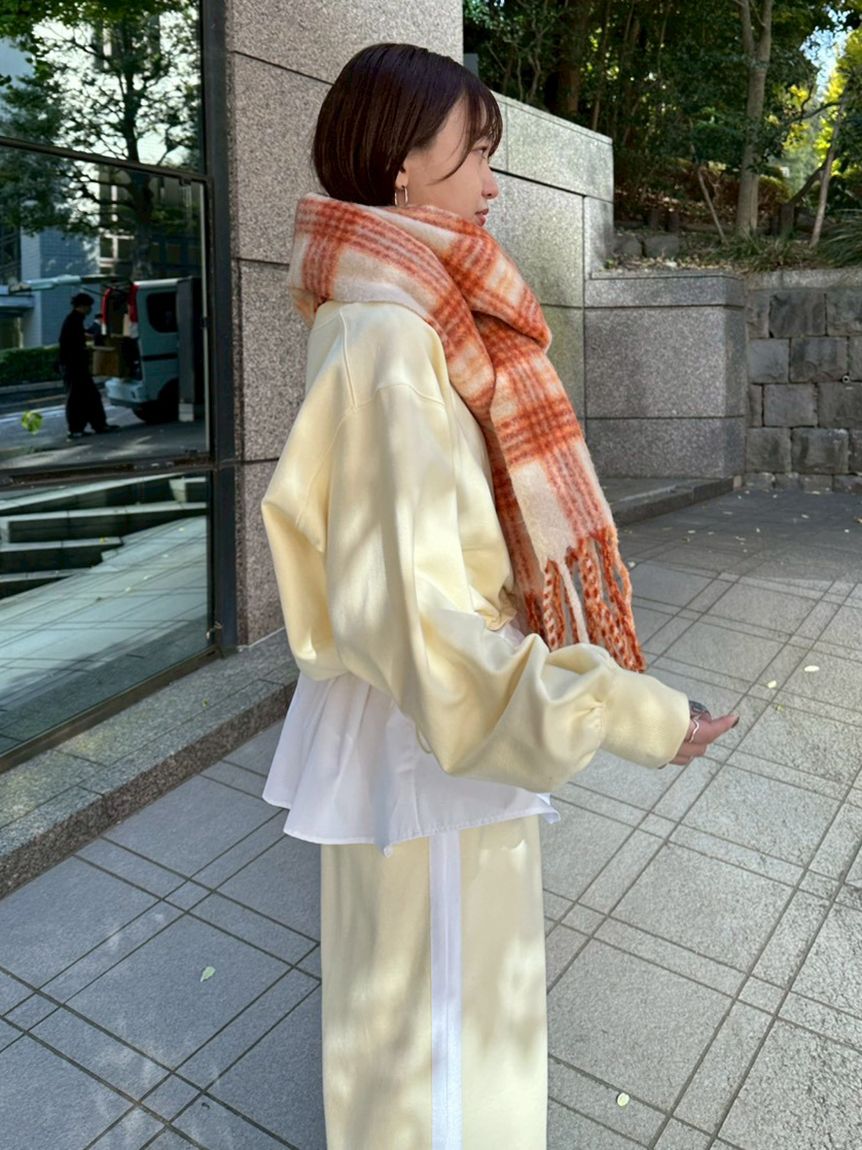 布帛ドッキング裏毛セットアップ(トップス＆ボトムセット)｜ワンピース