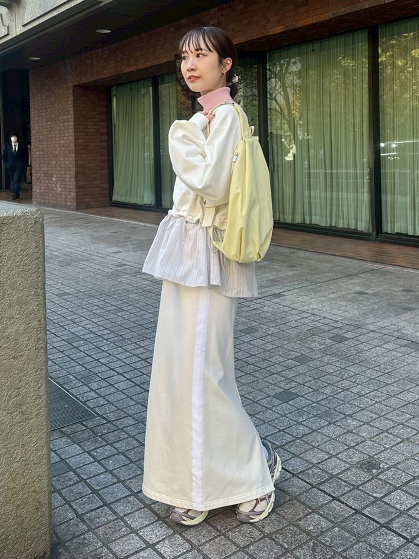 NEW YEAR'S SPECIAL ITEM】布帛ドッキング裏毛セットアップ(トップス