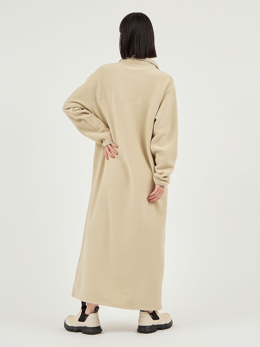 セットアイテム】eco ストール付きフリースワンピース(カット