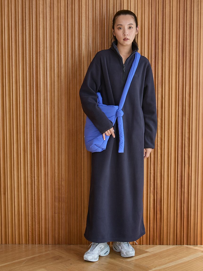 セットアイテム】eco ストール付きフリースワンピース(カット