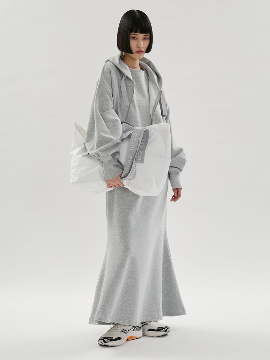 裏毛フーディー×ワンピースセット(マキシ・ロングワンピース