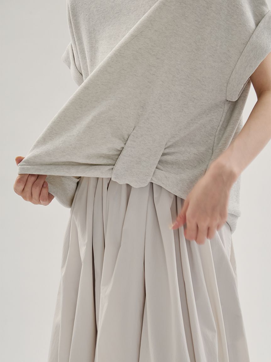 eco 裏毛プルオーバー×撥水バルーンスカートセット(Tシャツ/カットソー