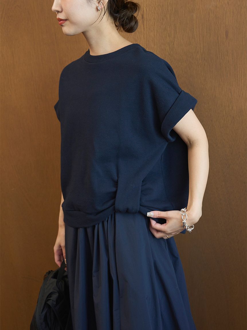 eco 裏毛プルオーバー×撥水バルーンスカートセット(Tシャツ/カットソー