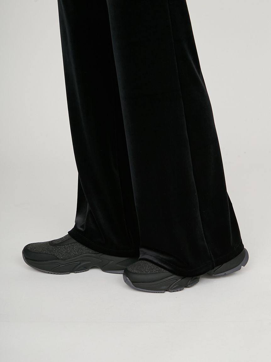【美品】emmi ベロアパンツ ブラウン ベロアパンツ(ロングパンツ)｜パンツ｜emmi（エミ）の通販サイト