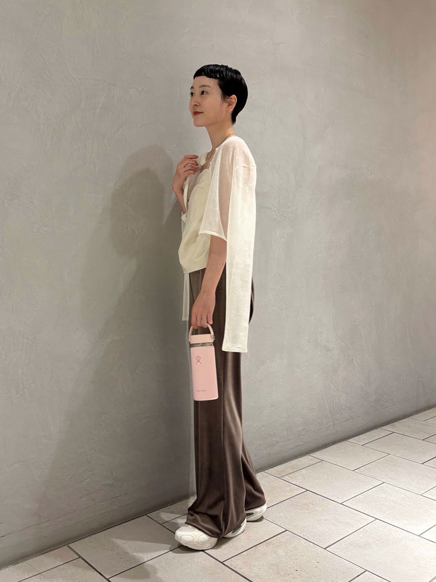 【美品】emmi ベロアパンツ ブラウン ベロアパンツ(ロングパンツ)｜パンツ｜emmi（エミ）の通販サイト