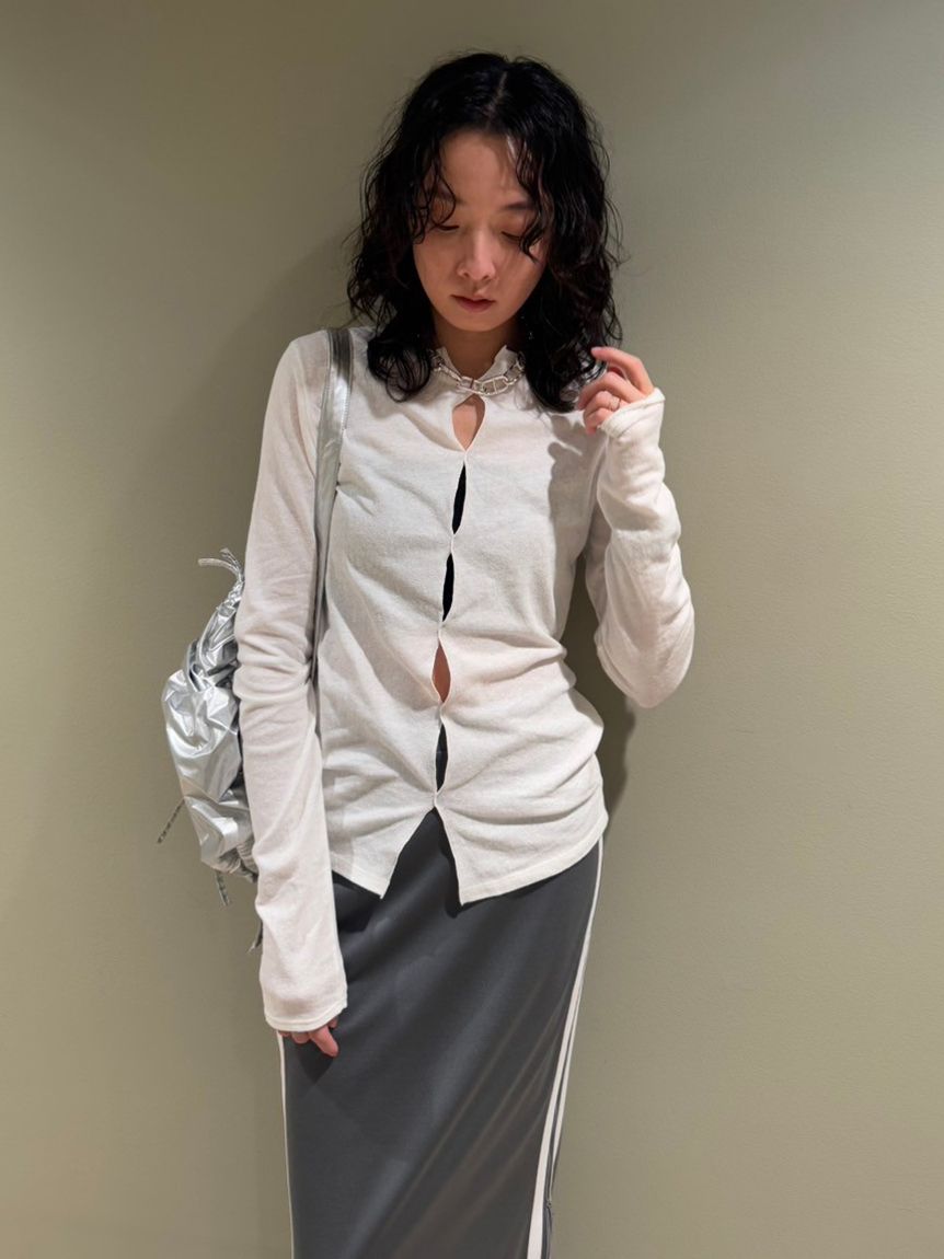 【新品未使用】emmi 2wayスラブ天竺トップス 2wayスラブ天竺トップス(Tシャツ/カットソー)｜トップス｜emmi