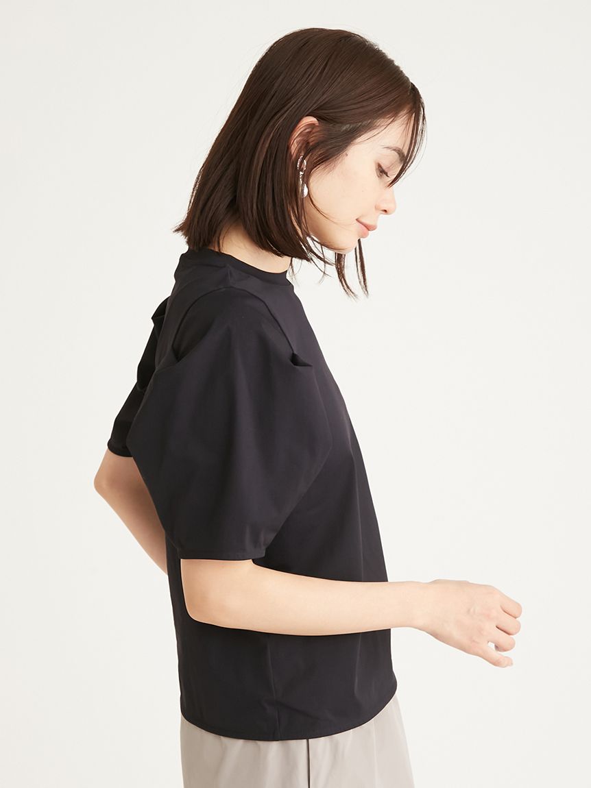 machatt タックスリーブWボタンシャツ ホワイト