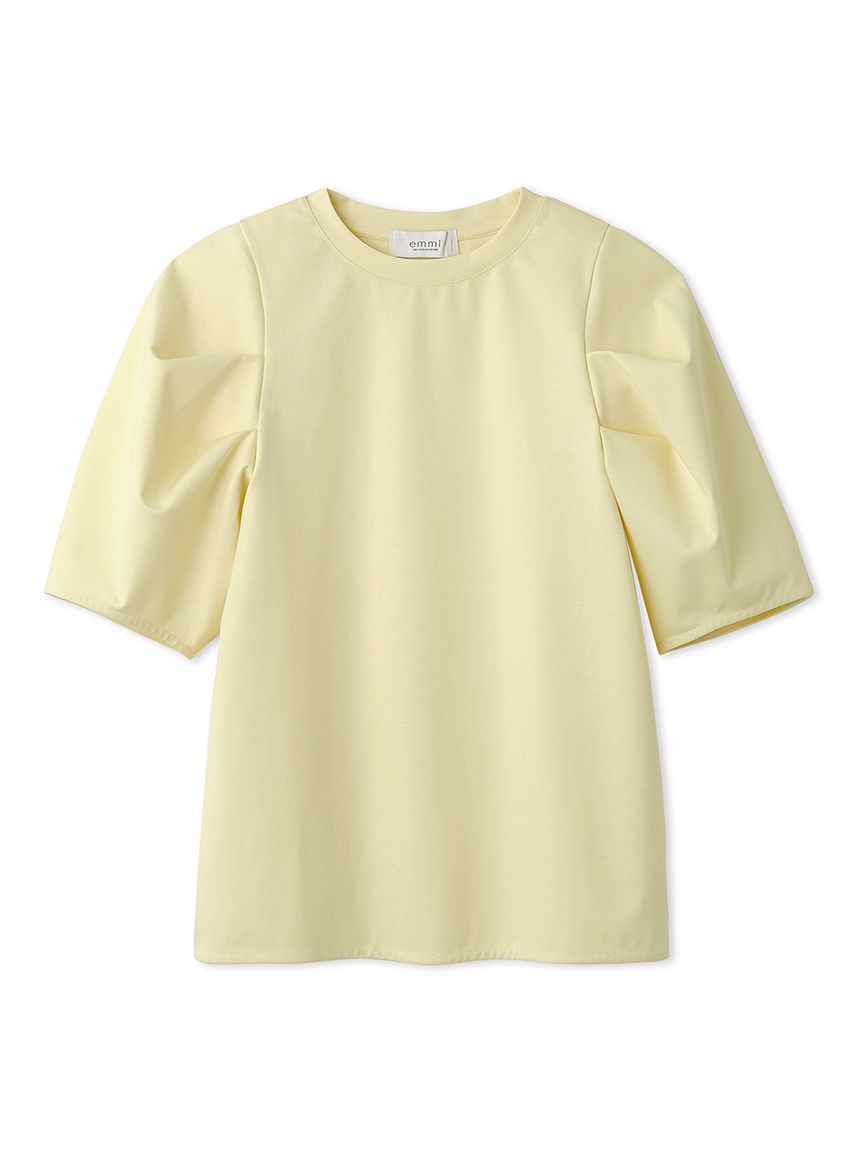 新品 タックスリーブカットトップス 白 タックスリーブカットトップス(Tシャツ/カットソー)｜トップス