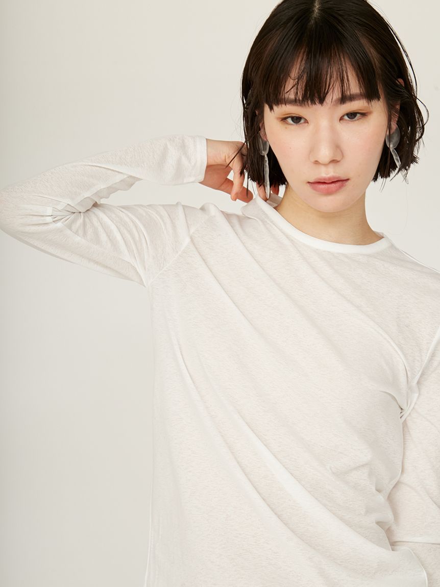 セミシアーベーシックトップス(カットソー)｜トップス｜emmi