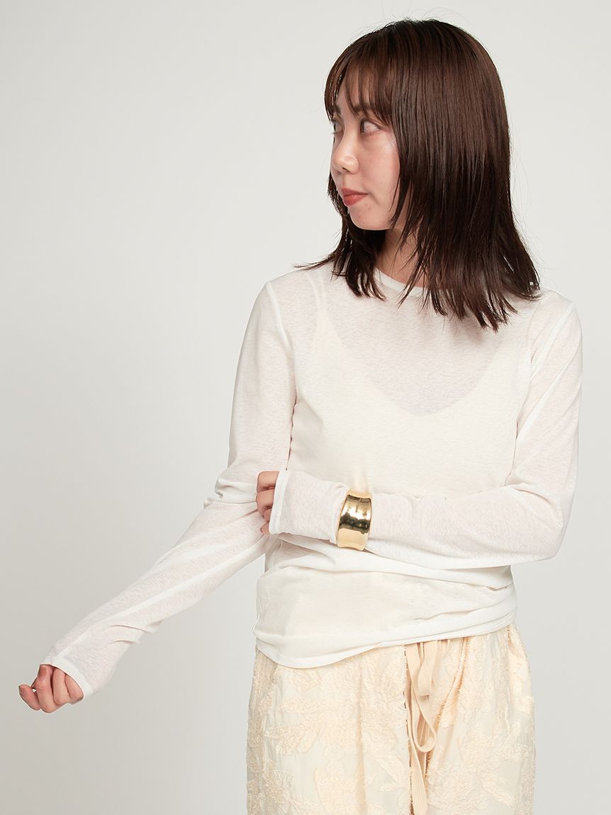 大勧め セミシアーベーシックトップス(カットソー)｜トップス｜emmi ピアス