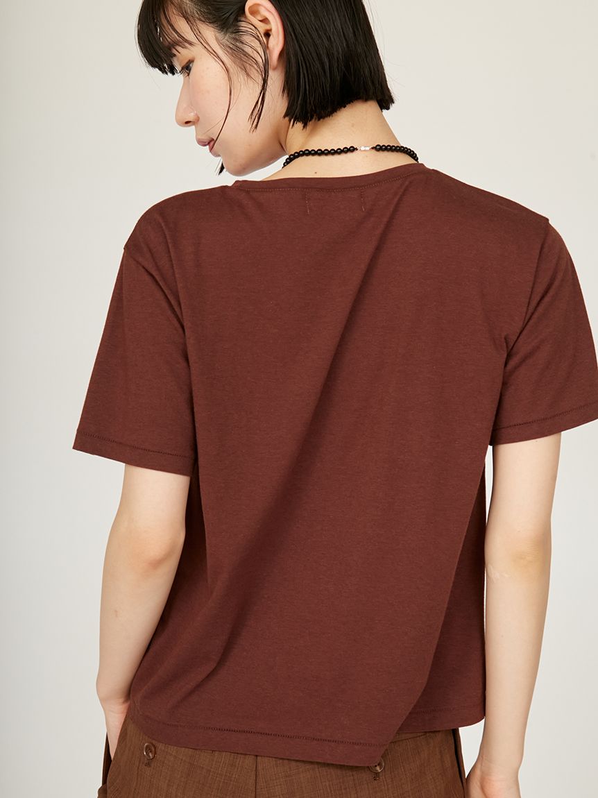 みぃページ フロッキーロゴTシャツ(Tシャツ/カットソー)｜トップス｜emmi