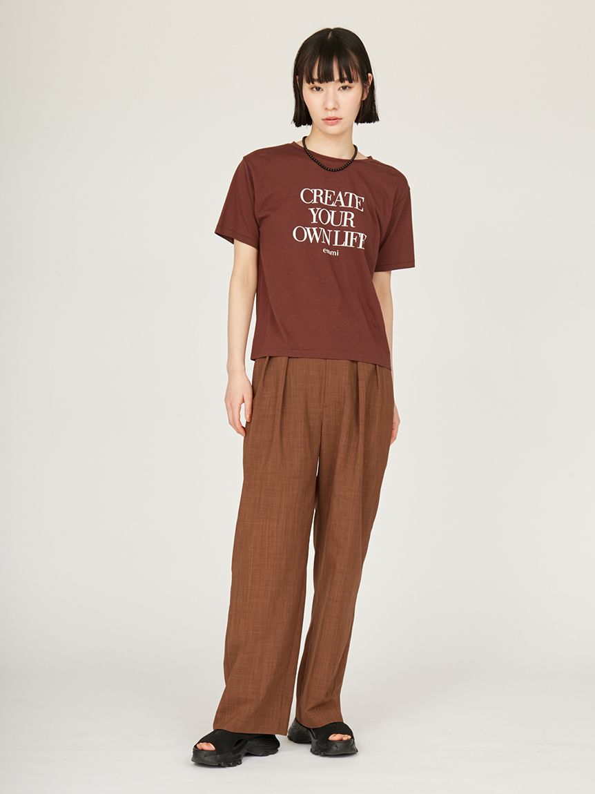 フロッキーロゴTシャツ(Tシャツ/カットソー)｜トップス｜emmi