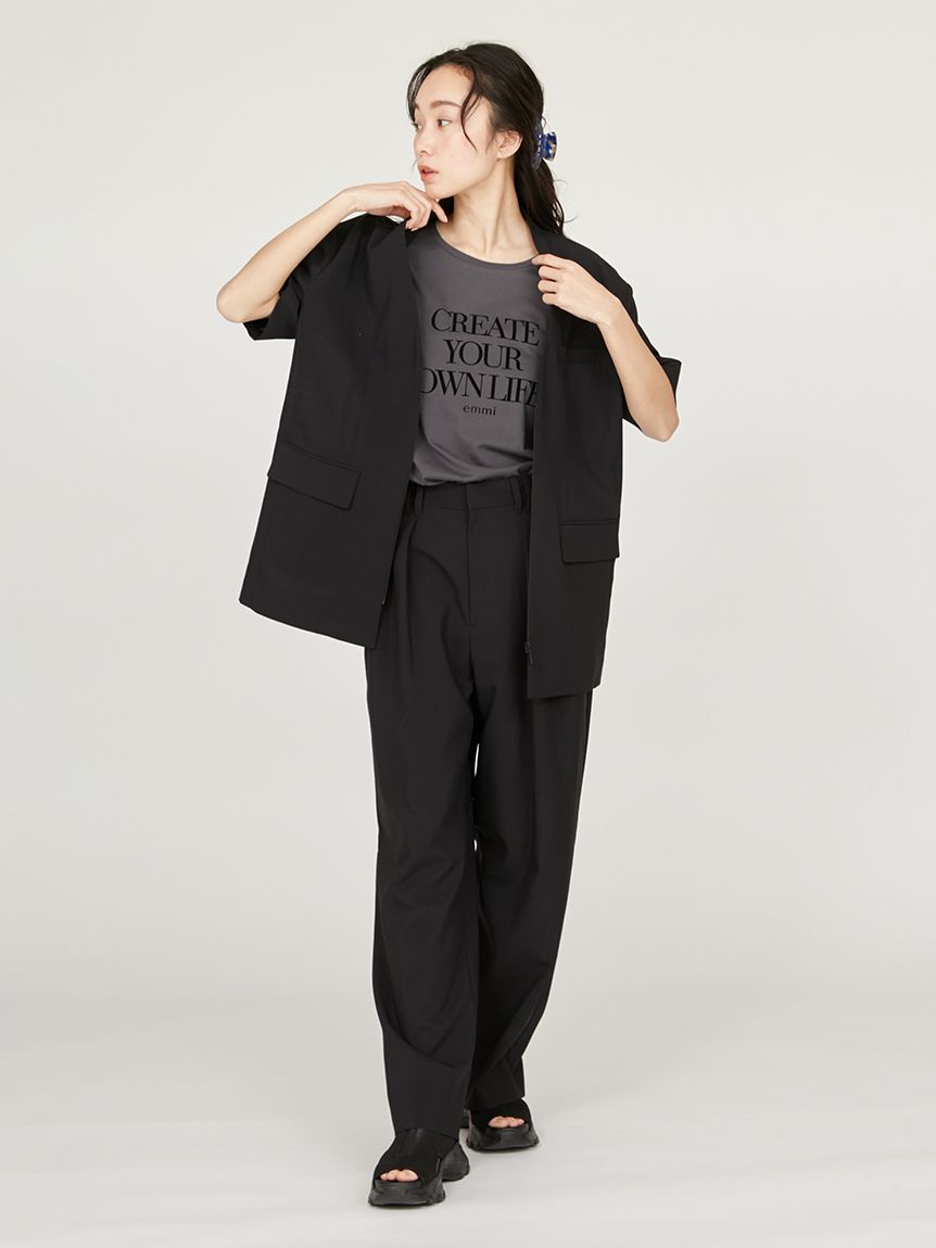 エミ フロッキーロゴTシャツ emmi フロッキーロゴTシャツ(Tシャツ/カットソー)｜トップス｜emmi