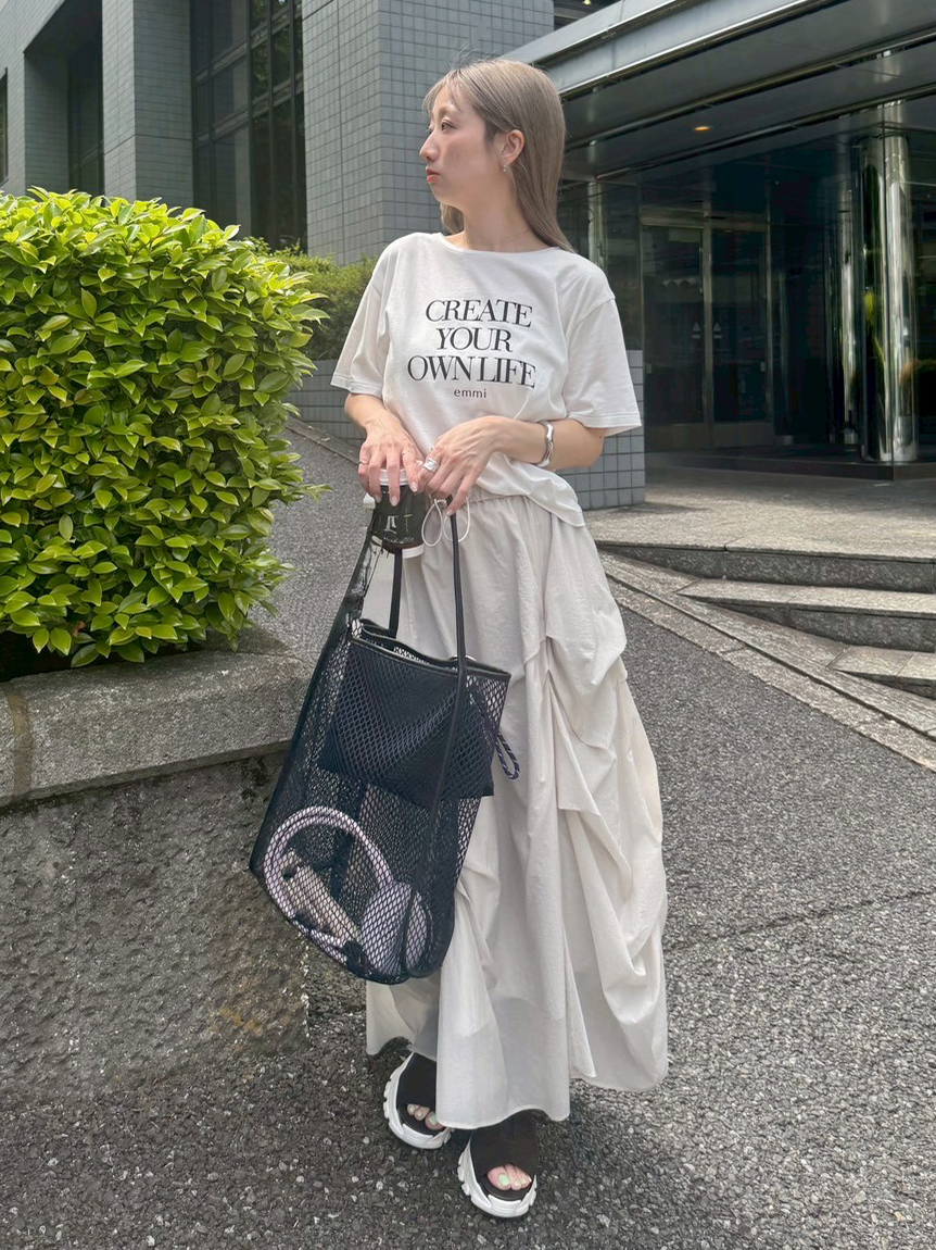 フロッキーロゴTシャツ(Tシャツ/カットソー)｜トップス｜emmi