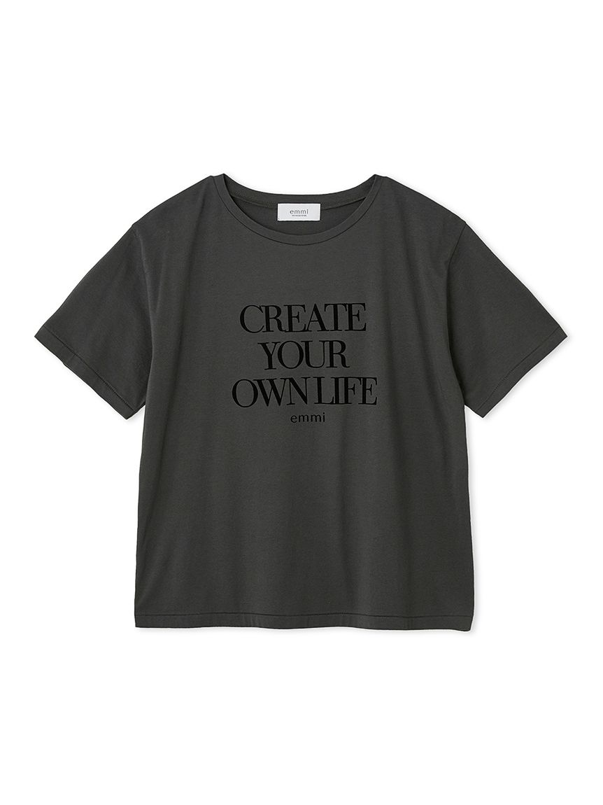 みぃページ フロッキーロゴTシャツ(Tシャツ/カットソー)｜トップス｜emmi
