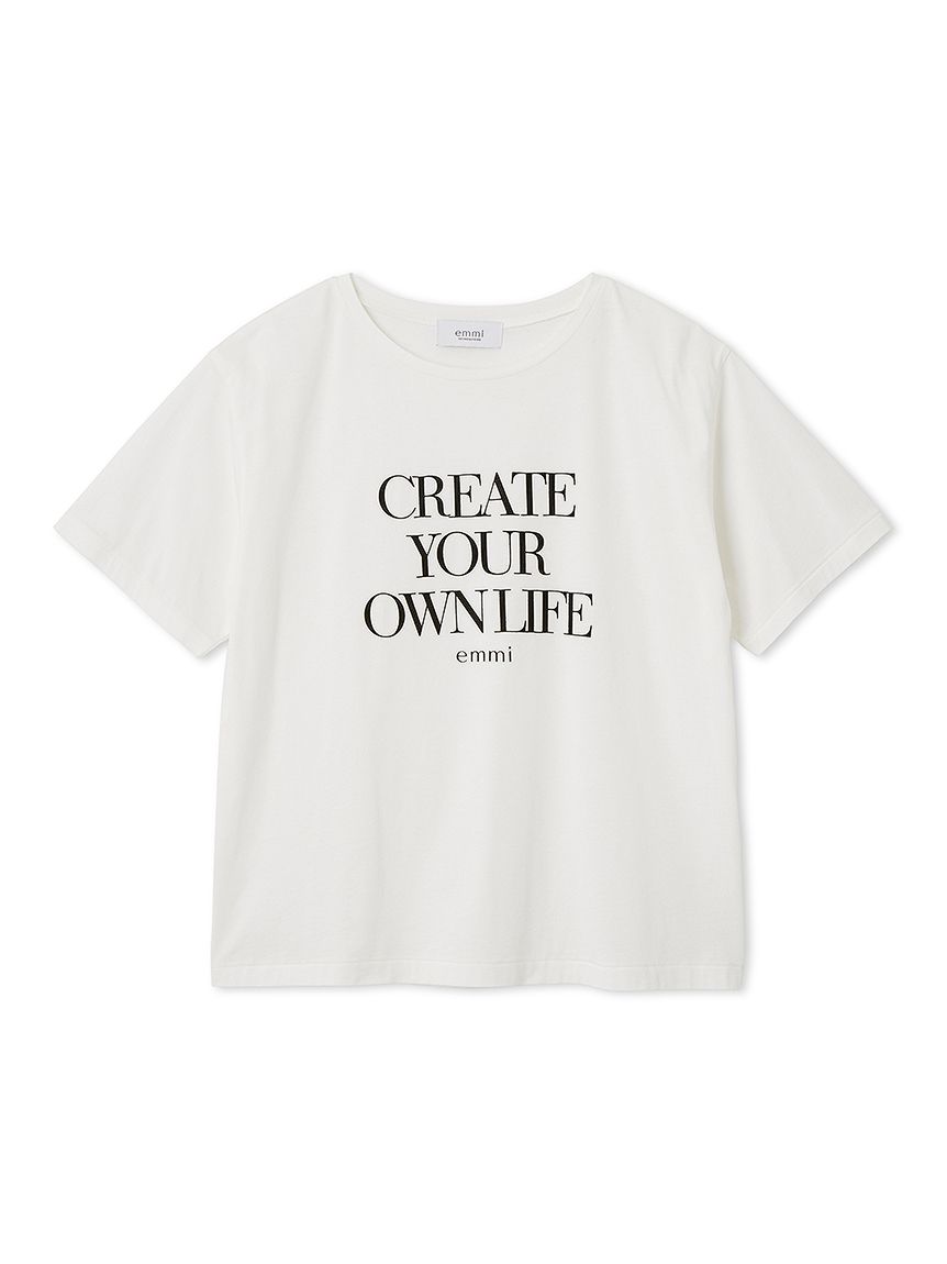エミ フロッキーロゴTシャツ emmi フロッキーロゴTシャツ(Tシャツ/カットソー)｜トップス｜emmi
