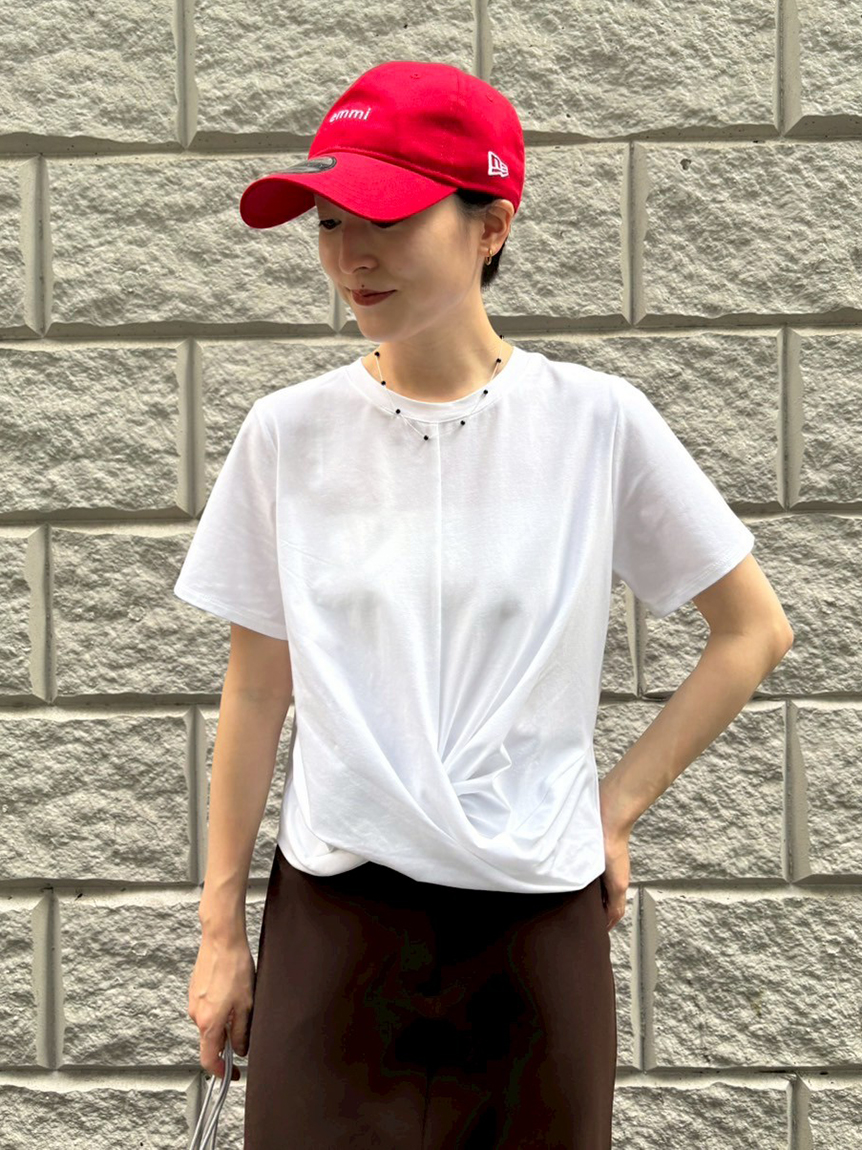コンパクトデザインTシャツ(Tシャツ/カットソー)｜トップス